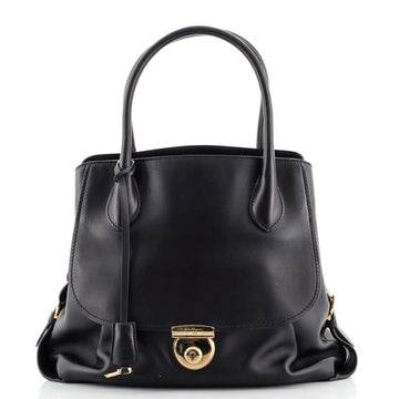 Salvatore Ferragamo Fiamma Tote Leather North South