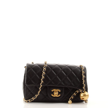 Chanel Pearl Crush Flap Bag Quilted Lambskin Mini