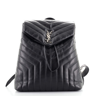 Saint Laurent LouLou Backpack Matelasse Chevron Leather Medium