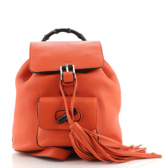 Gucci Bamboo Tassel Backpack Leather Mini