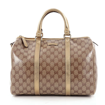 Gucci Joy Boston Bag GG Coated Canvas Medium