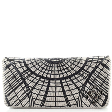 Chanel Grand Palais Clutch Sequin Embellished Stitched Calfskin