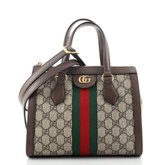 Gucci Ophidia Top Handle Tote GG Coated Canvas Small