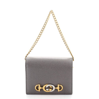 Gucci Zumi Chain Card Case Leather