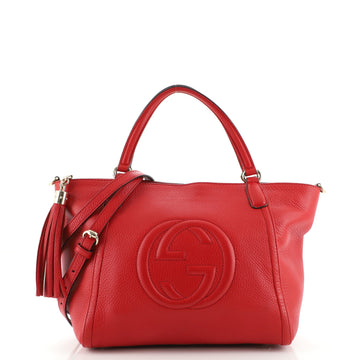 Gucci Soho Convertible Top Handle Bag Leather Small