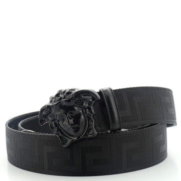 Versace Medusa Buckle Belt Nylon Wide