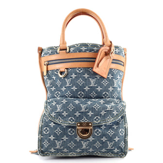 Louis Vuitton Sac Plat Handbag Denim