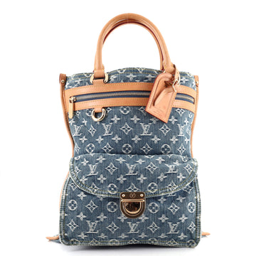 Louis Vuitton Sac Plat Handbag Denim