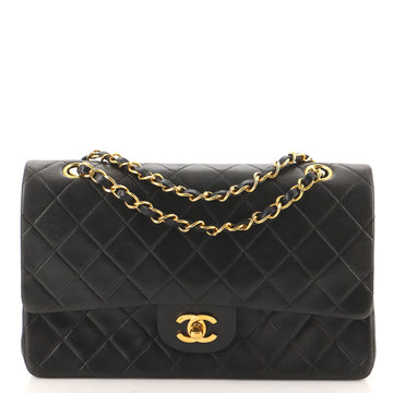 Chanel Vintage Classic Double Flap Bag Quilted Lambskin Medium