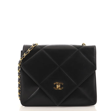 Chanel Vintage Envelope Flap Bag Quilted Lambskin Small