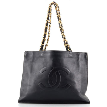 Chanel Vintage CC Chain Tote Lambskin Large