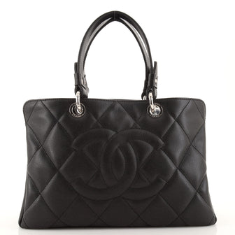 Chanel Timeless CC Soft Zip Tote Quilted Caviar Medium
