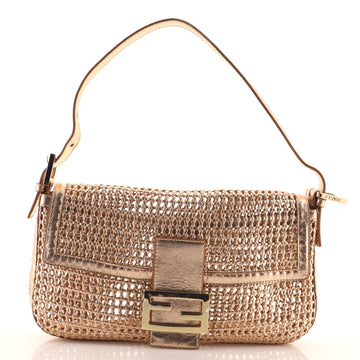 Fendi Baguette Bag Woven Leather