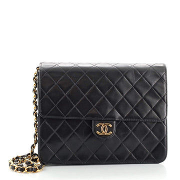 Chanel Vintage Clutch with Chain Quilted Leather Small