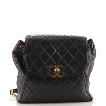 Chanel Vintage Backpack Quilted Lambskin Large