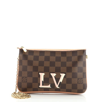 Louis Vuitton Double Zip Pochette Damier
