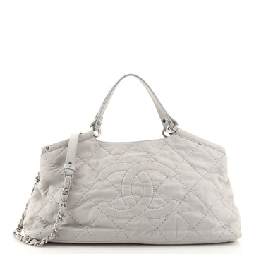 Chanel CC Sea Hit Tote Quilted Iridescent Calfskin Small