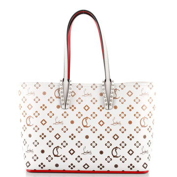Christian Louboutin Cabata East West Tote Degrade Monogram Printed Leather Small