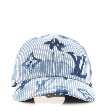 Louis Vuitton Hickory Cap Limited Edition Monogram Watercolor Stripes Denim