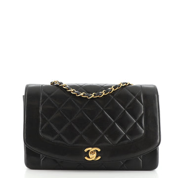 Chanel Vintage Diana Flap Bag Quilted Lambskin Medium