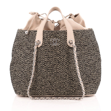 Chanel Shopping Tote Woven Straw Large