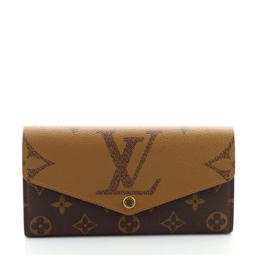 Louis Vuitton Sarah Wallet NM Reverse Monogram Giant and Monogram Canvas