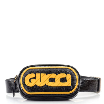 Gucci Logo Belt Bag Patent with Rubber