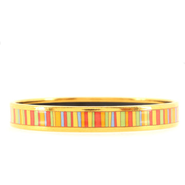 Hermes Bangle Bracelet Printed Enamel Narrow