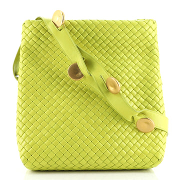 Bottega Veneta Fold Crossbody Bag Padded Intrecciato Leather