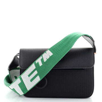 Off White Flap Crossbody Bag Nylon Mini