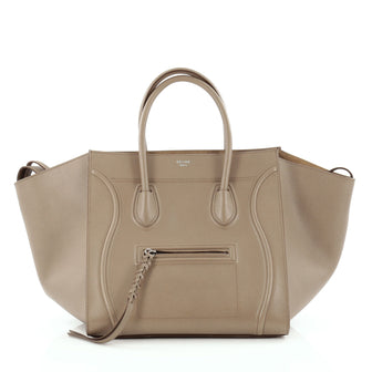 Celine Phantom Handbag Grainy Leather Medium