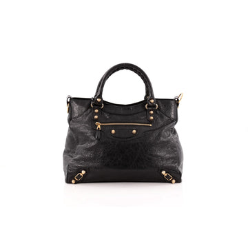 Balenciaga Velo Giant Studs Handbag Leather
