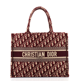Christian Dior Book Tote Oblique Canvas Small