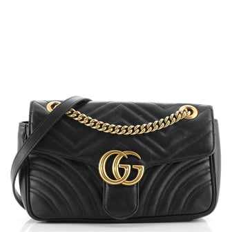 Gucci GG Marmont Flap Bag Matelasse Leather Medium