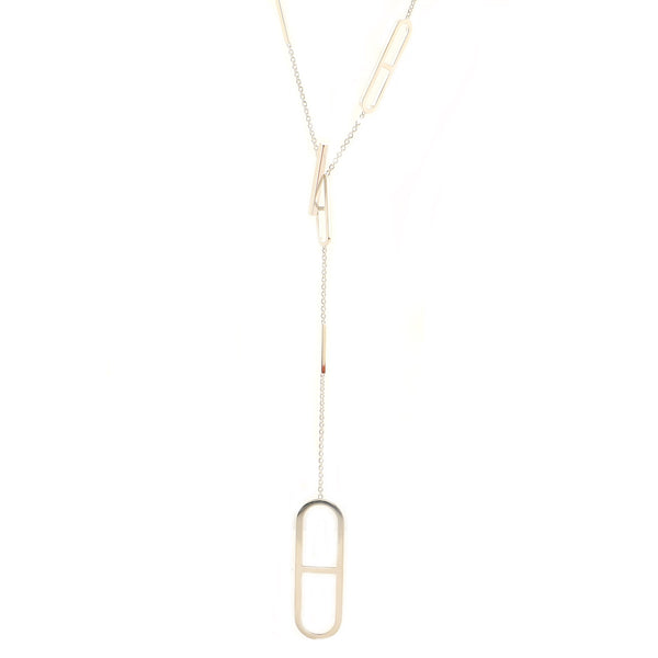 Ever Chaine d'Ancre Lariat Necklace Sterling Silver