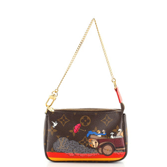 Louis Vuitton Pochette Accessoires Limited Edition Monogram Canvas Mini
