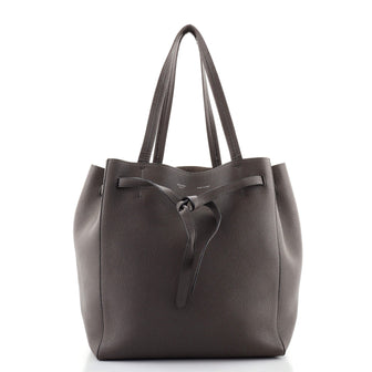 Celine Phantom Tie Cabas Tote Leather Small