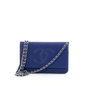 Chanel Timeless Wallet on Chain Caviar