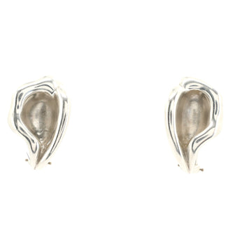 Tiffany & Co. Elsa Peretti Calla Lily Clip-On Earrings Sterling Silver