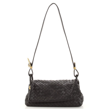 Bottega Veneta Flap Shoulder Bag Intrecciato Nappa Small