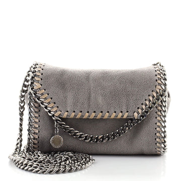Stella McCartney Falabella Fold Over Crossbody Bag Shaggy Deer Tiny
