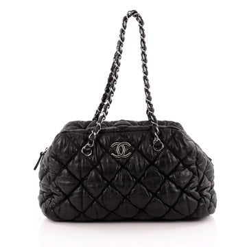 Chanel Bubble Bowler Bag Quilted Lambskin Medium