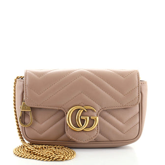 Gucci GG Marmont Flap Bag Matelasse Leather Super Mini