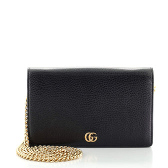 Gucci Petite GG Marmont Chain Wallet Leather Mini