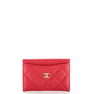 Chanel Classic Card Holder Quilted Caviar