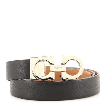 Salvatore Ferragamo Gancini Reversible Belt Leather Medium