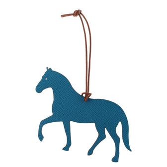 Hermes Petit H Horse Bag Charm Leather