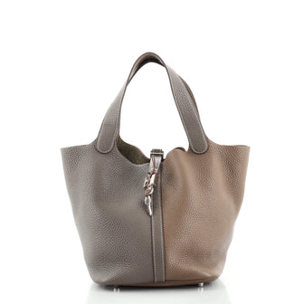 Hermes Casaque Picotin Lock Bag Clemence MM