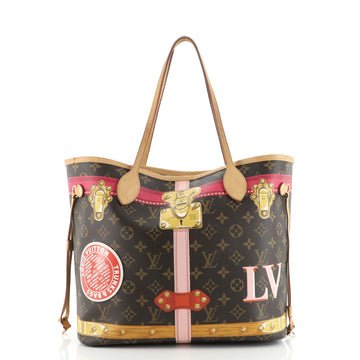 Louis Vuitton Neverfull NM Tote Limited Edition Summer Trunks Monogram Canvas MM