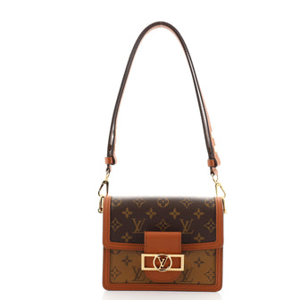 Louis Vuitton Dauphine Shoulder Bag Reverse Monogram Canvas Mini